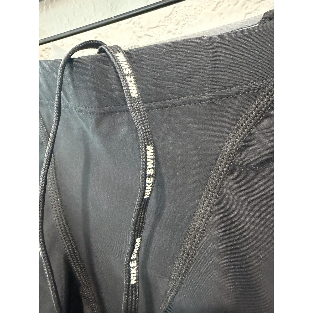 Nike NX Youth Size S  Jammer Swim Bottoms Drawstring Colorblock Black/Gray - Picture 7 of 9
